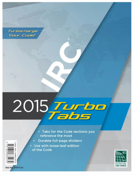 2015 IRC Turbo Tabs